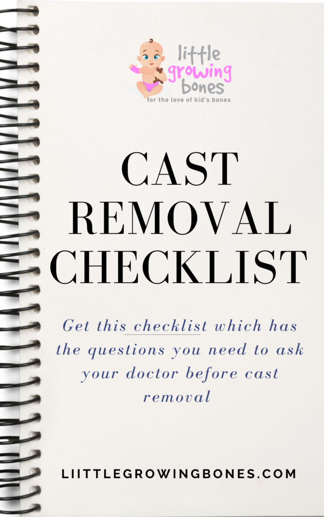 cast removal checklist